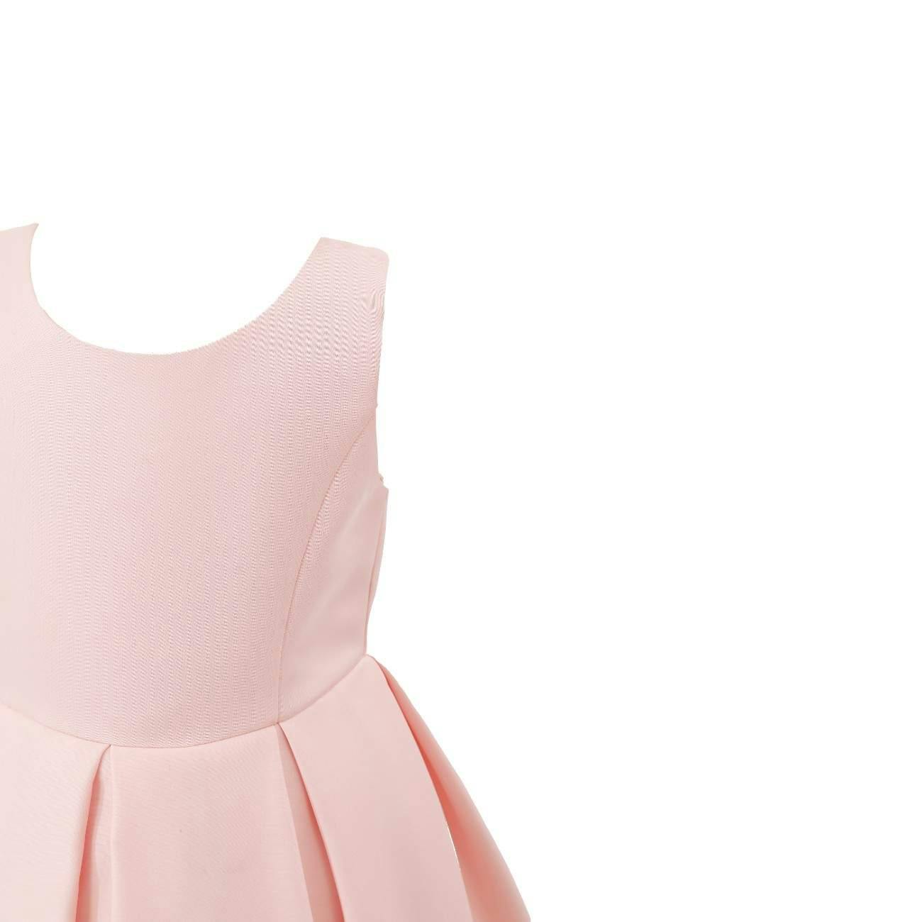 Pink Redwooda Satin Bow-Back Dress