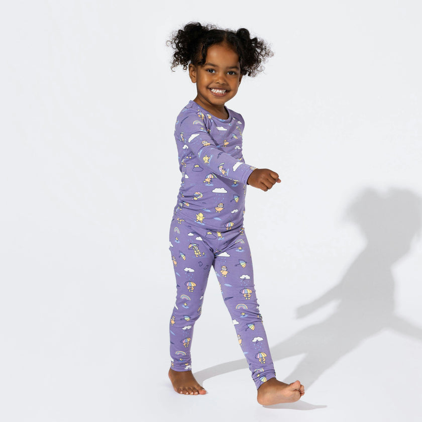 Rainbow Bear Bamboo Kids Pajamas