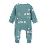 Bamboo Footie Pajama Sleepsuit - Le Petit Express Green