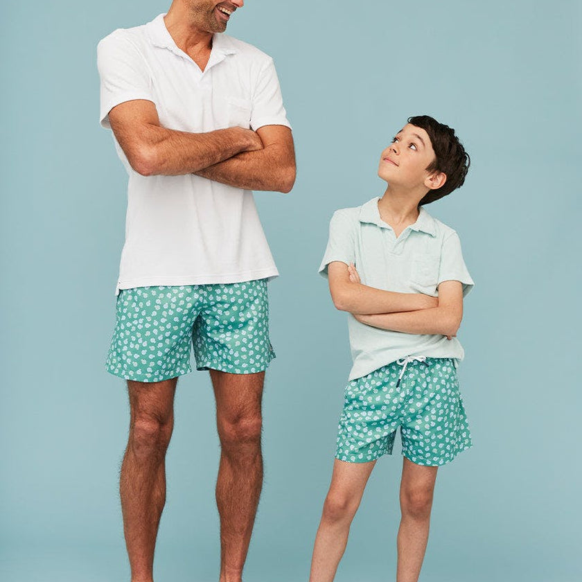 Green Puffer Fish Men's Swim Shorts