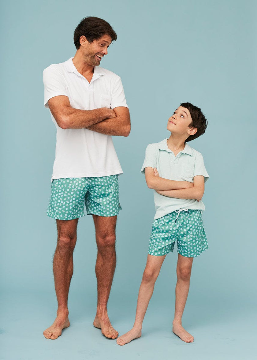 Green Puffer Fish Men's Swim Shorts