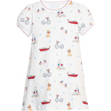 Printed T-Shirt Dress - Coastal Summer