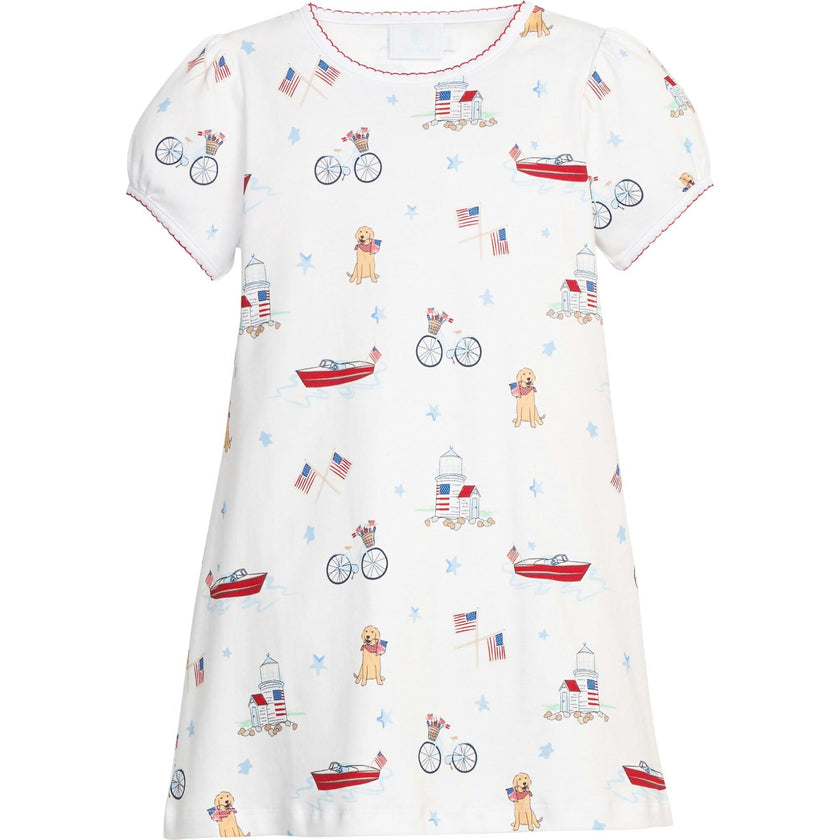 Printed T-Shirt Dress - Coastal Summer