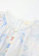 Deanna Sleeve Embroidery Mini Dress