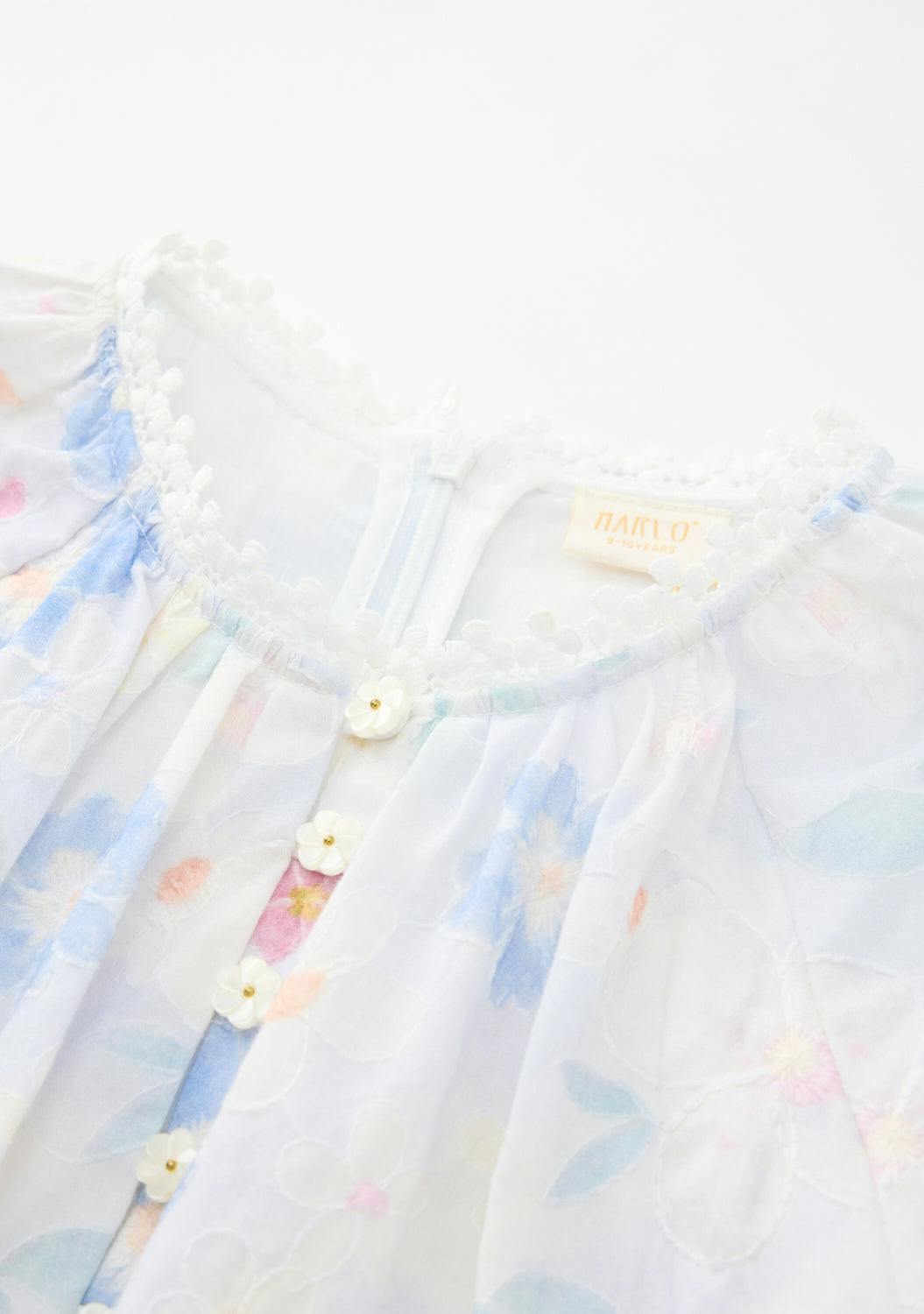 Deanna Sleeve Embroidery Mini Dress