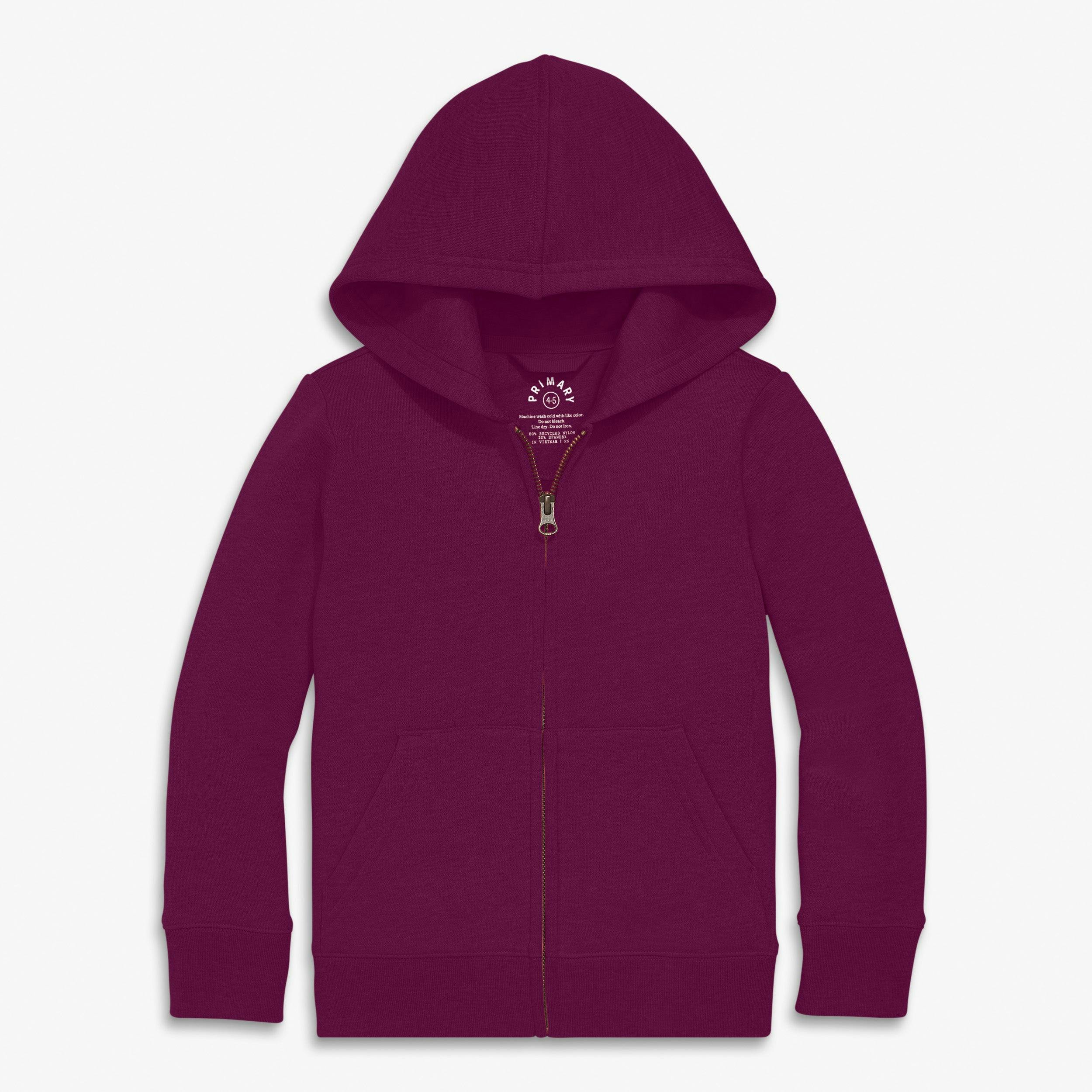 Kids cozy fleece zip hoodie