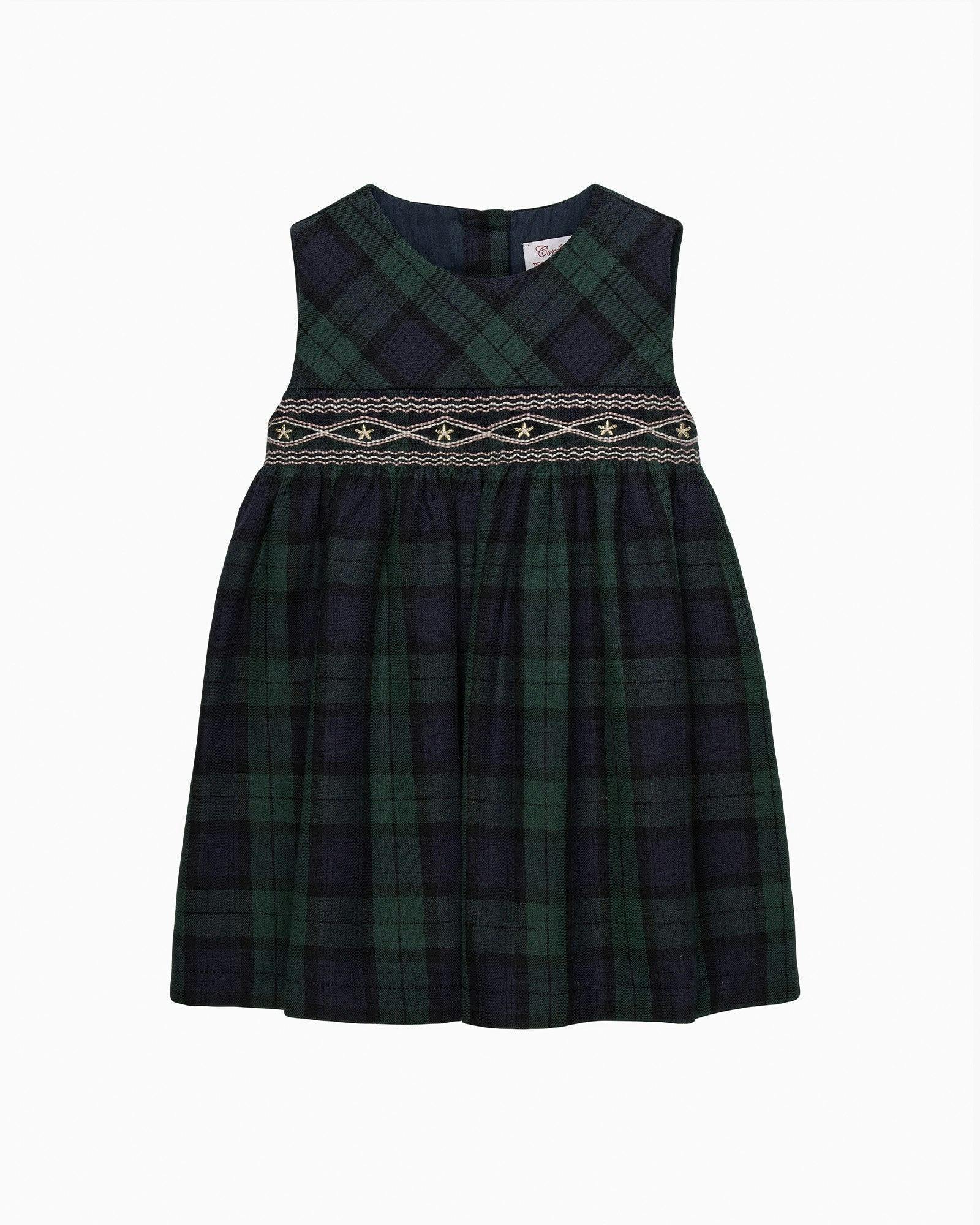 Baby Charlotte Plaid Smocked Pinafore