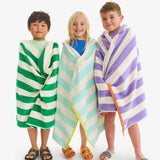 Kids stripe hoodie towel