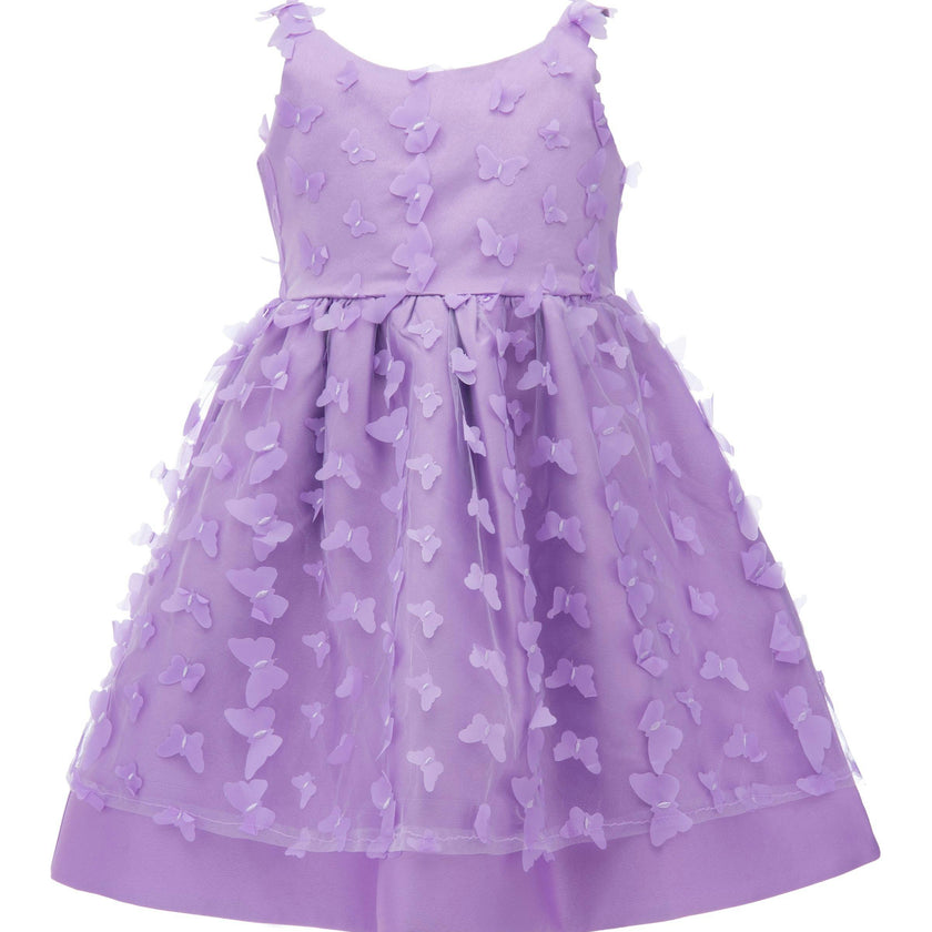 Lavender Mariposa Tulle Dress