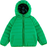 Ryan Reversible Puffer Hood Zipper Down Jacket