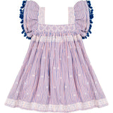 Serena Pom Pom Stripe Dress, Stripes