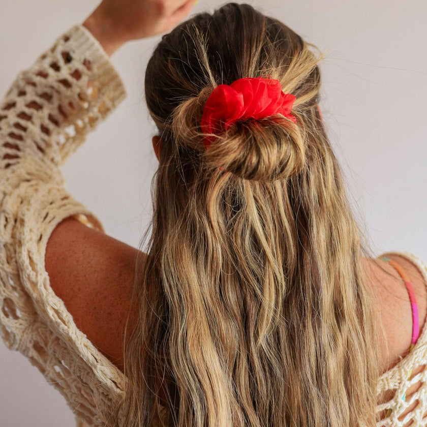NEON MIDI ORGANZA SCRUNCHIE
