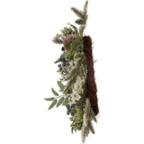 Un-Lit Decorated Rattan Wreath with Blueberries