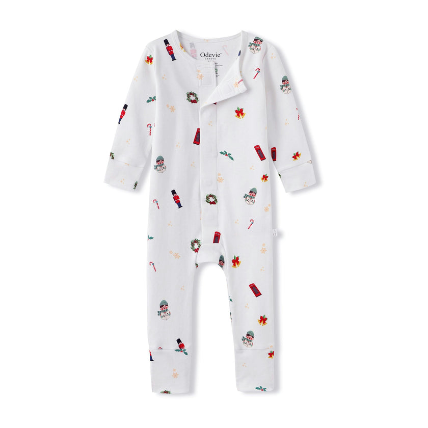 Organic Cotton Magnetic Footie Pajama - London
