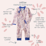 SHADOW Sleep & Play Baby Pajamas for Boys & Girls