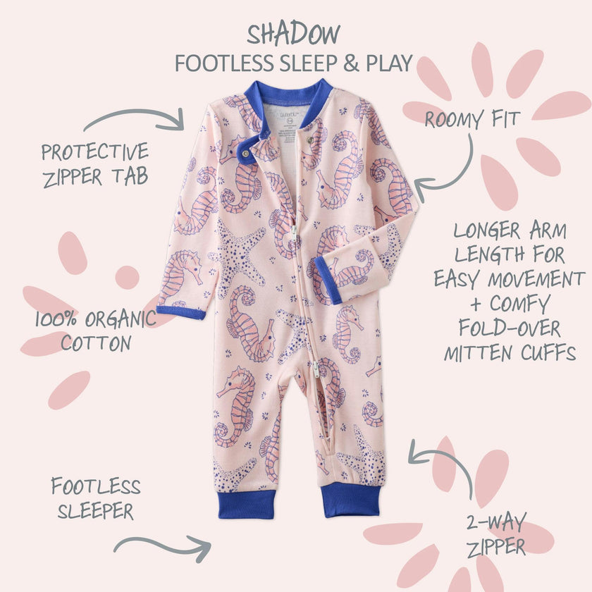 SHADOW Sleep & Play Baby Pajamas for Boys & Girls