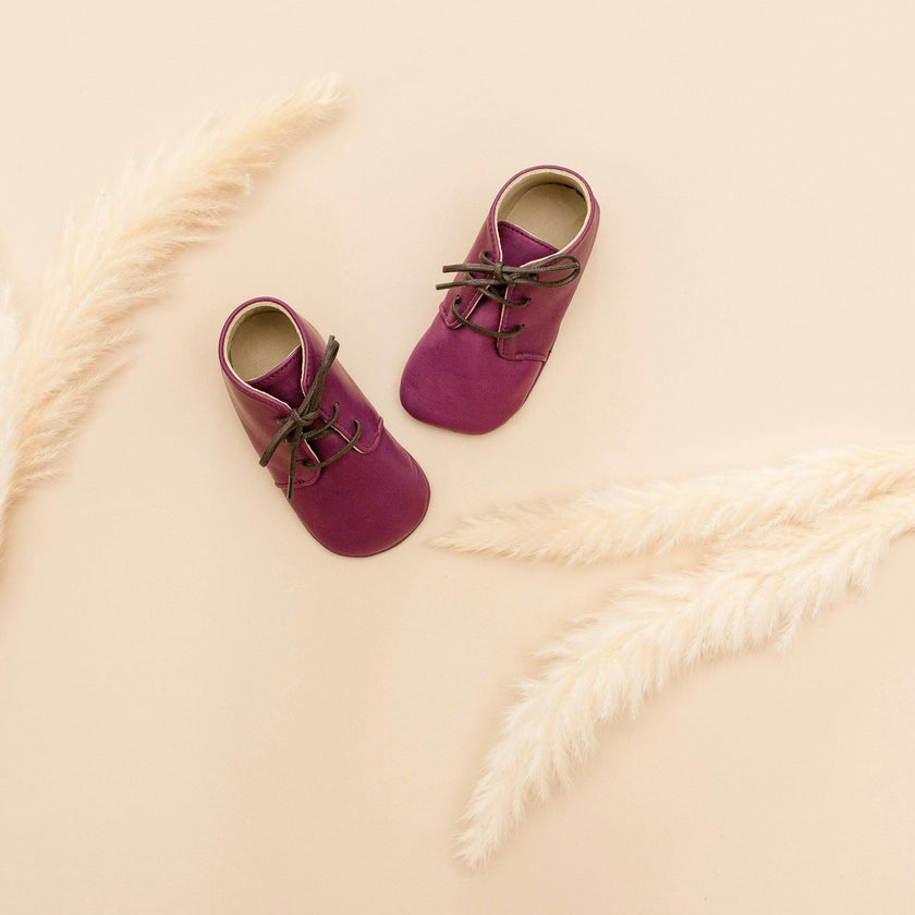 Little Royals Leather booties Gaby - Mauve