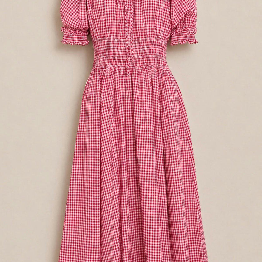 Jessie Dress in Red Gingham