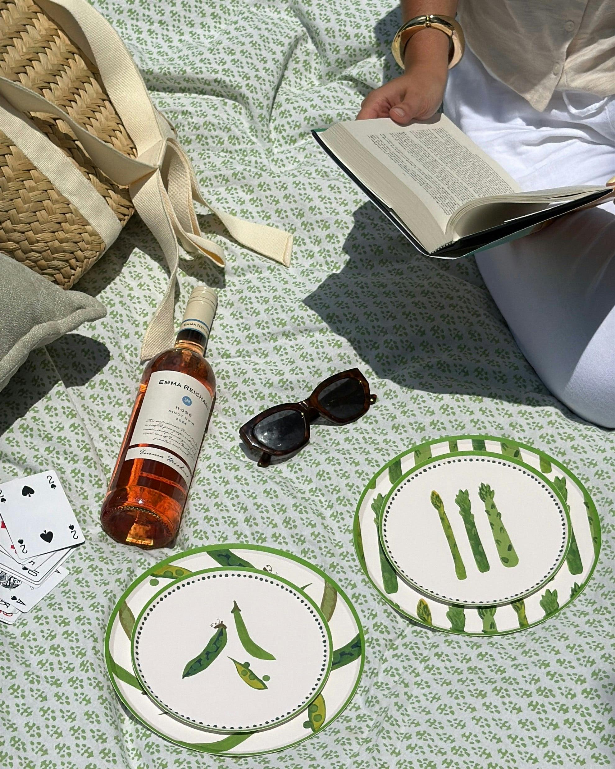 Verdant Duet Hors d'Oeuvres Plate Set - Sprout
