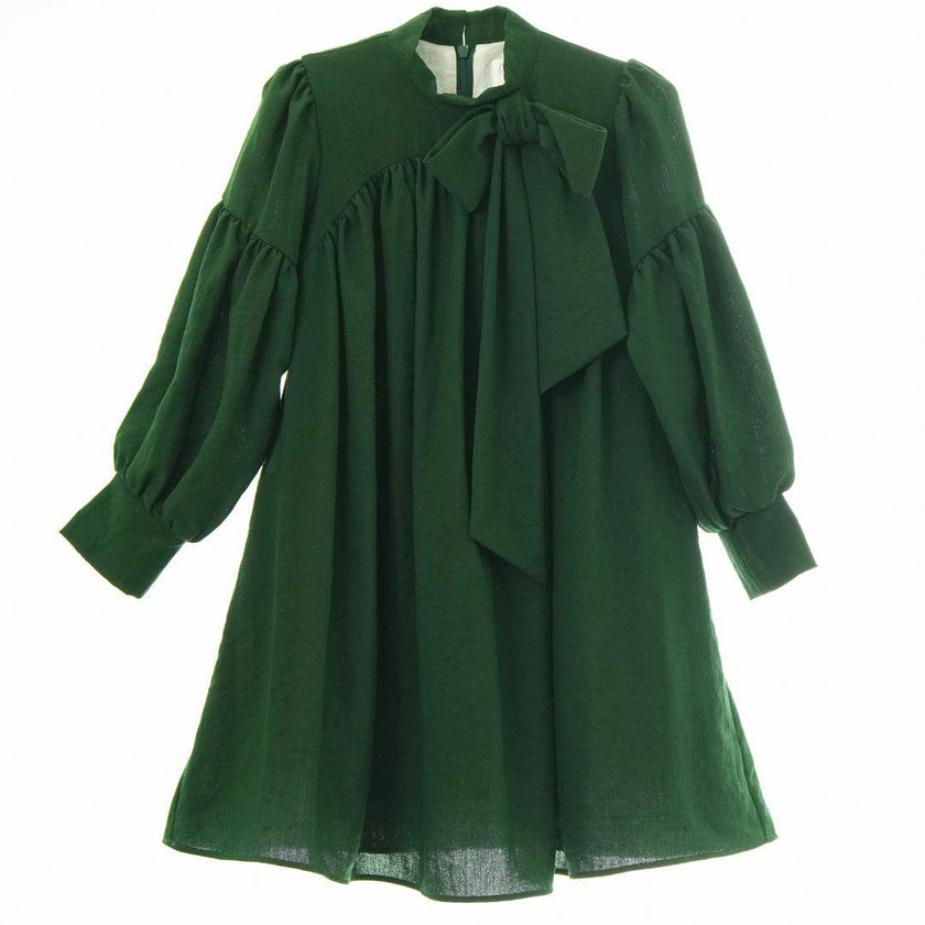 Talia dress (emerald-green)