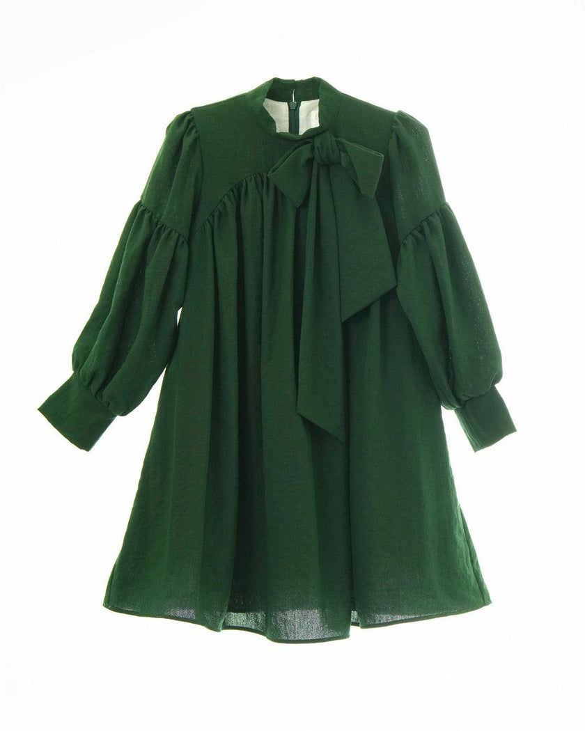 Talia dress (emerald-green)