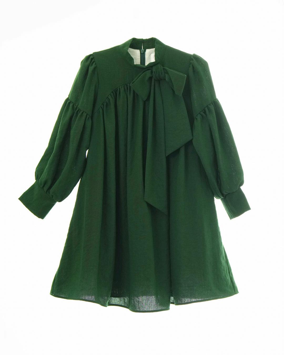 Talia dress (emerald-green)