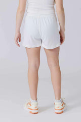 Girls Pointelle Short in Bright White