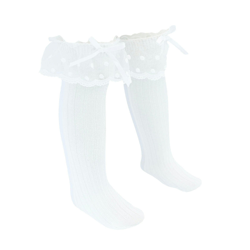 Ankle Skirt Polka Bow Socks