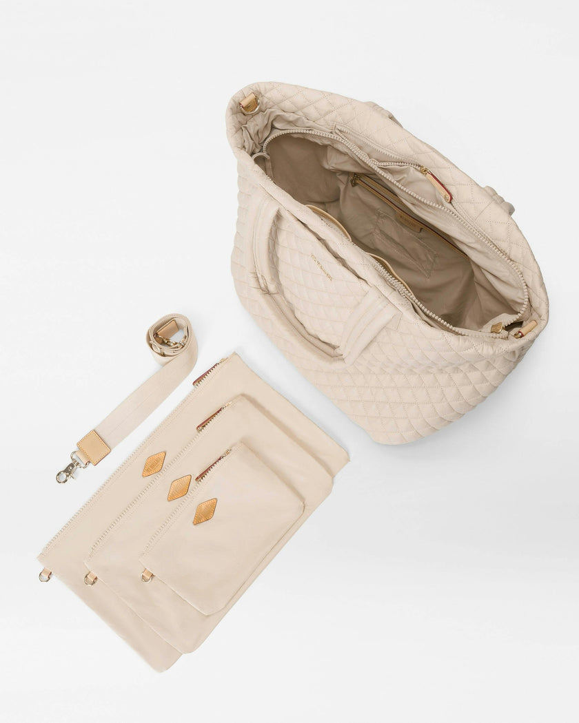 Sand Large Metro Tote Deluxe