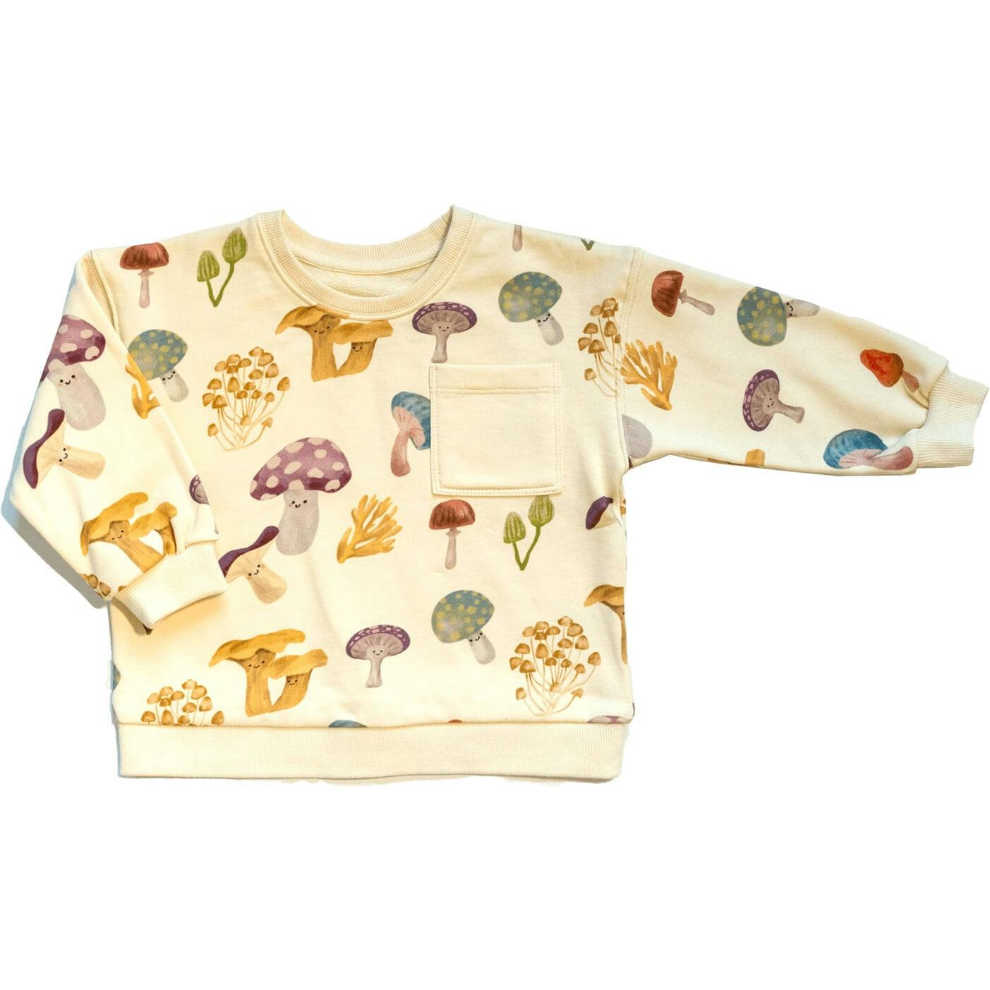Kelsey Print Long Sleeve Pocket Sweatshirt