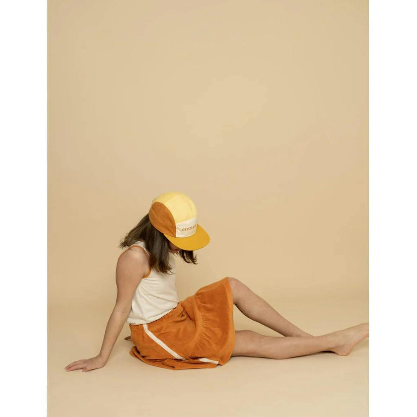 5 Panel Hat | Anti UV Mellow Yellow + Sienna