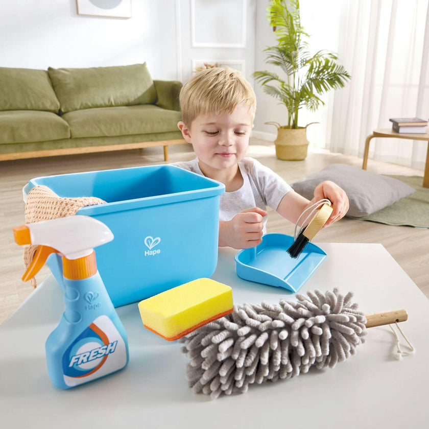 Hape: Scoot-Around Clean Up Bucket Set - 7pc