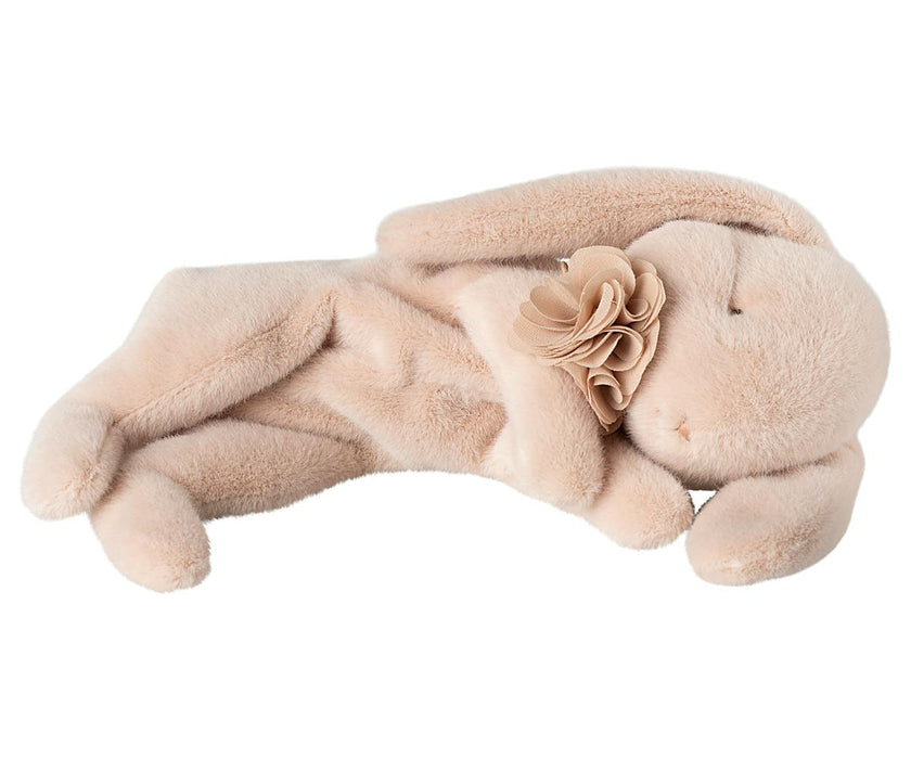 Sleeping bunny plush, Small - Powder