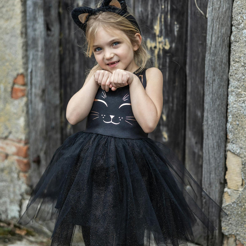 Black Cat Dress & Headpiece