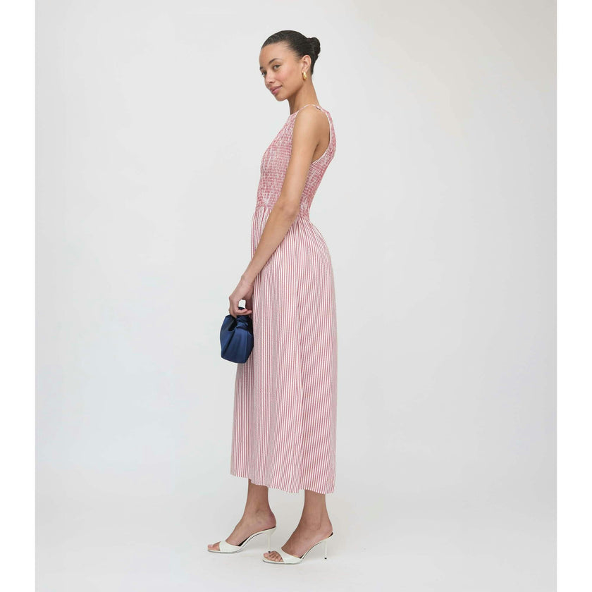 The Cosima Nap Dress - Red Ticking Stripe
