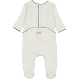 Heirloom Berry Layette Set Ivory & Blue