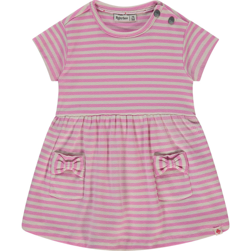 Short Sleeve Bow Pocket Dress