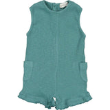 Ruffle Hem Sleeveless Romper