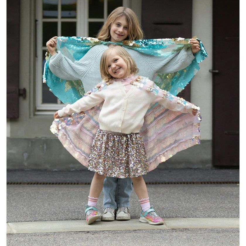 Sequins Skirt with Elastic Waistband