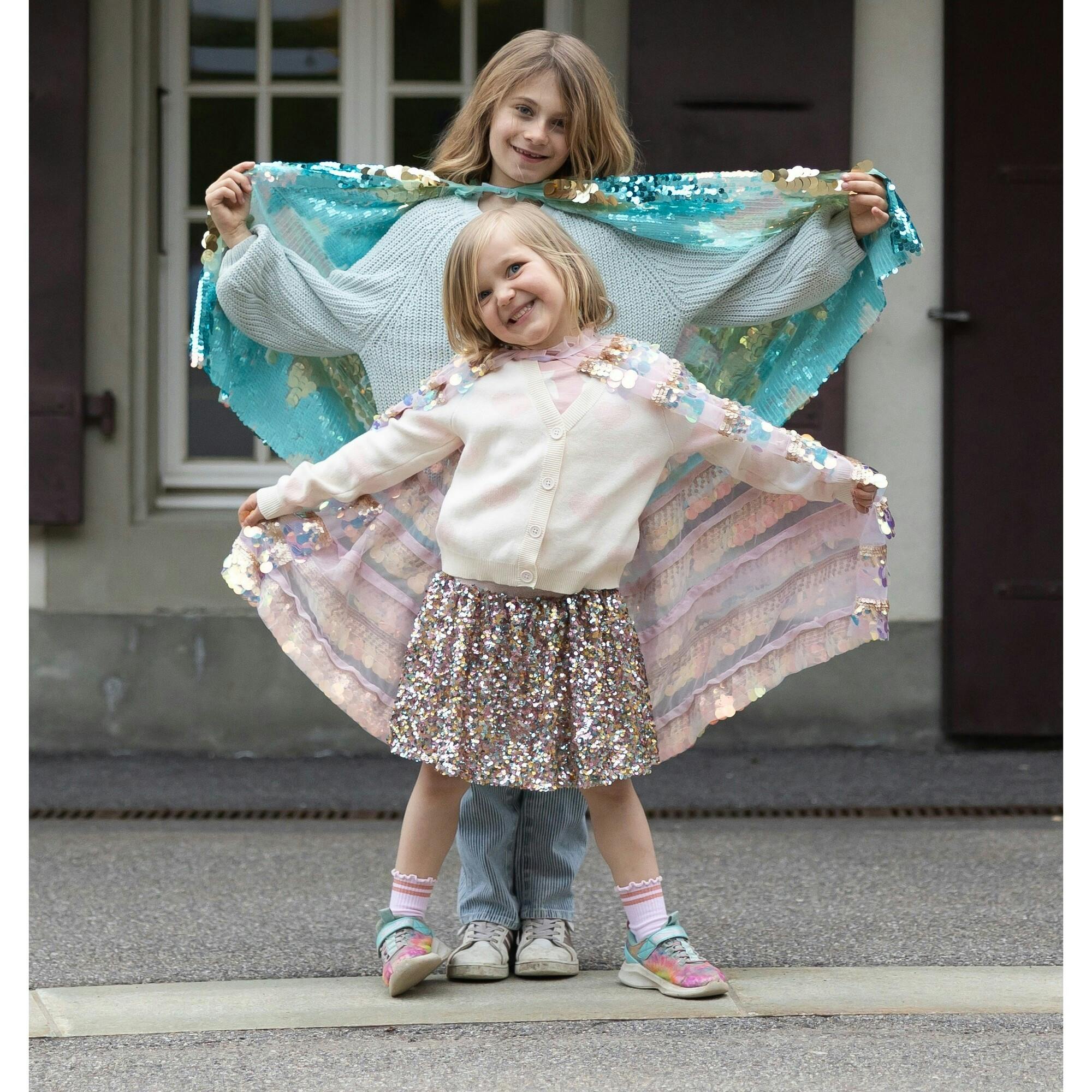 Sequins Skirt with Elastic Waistband