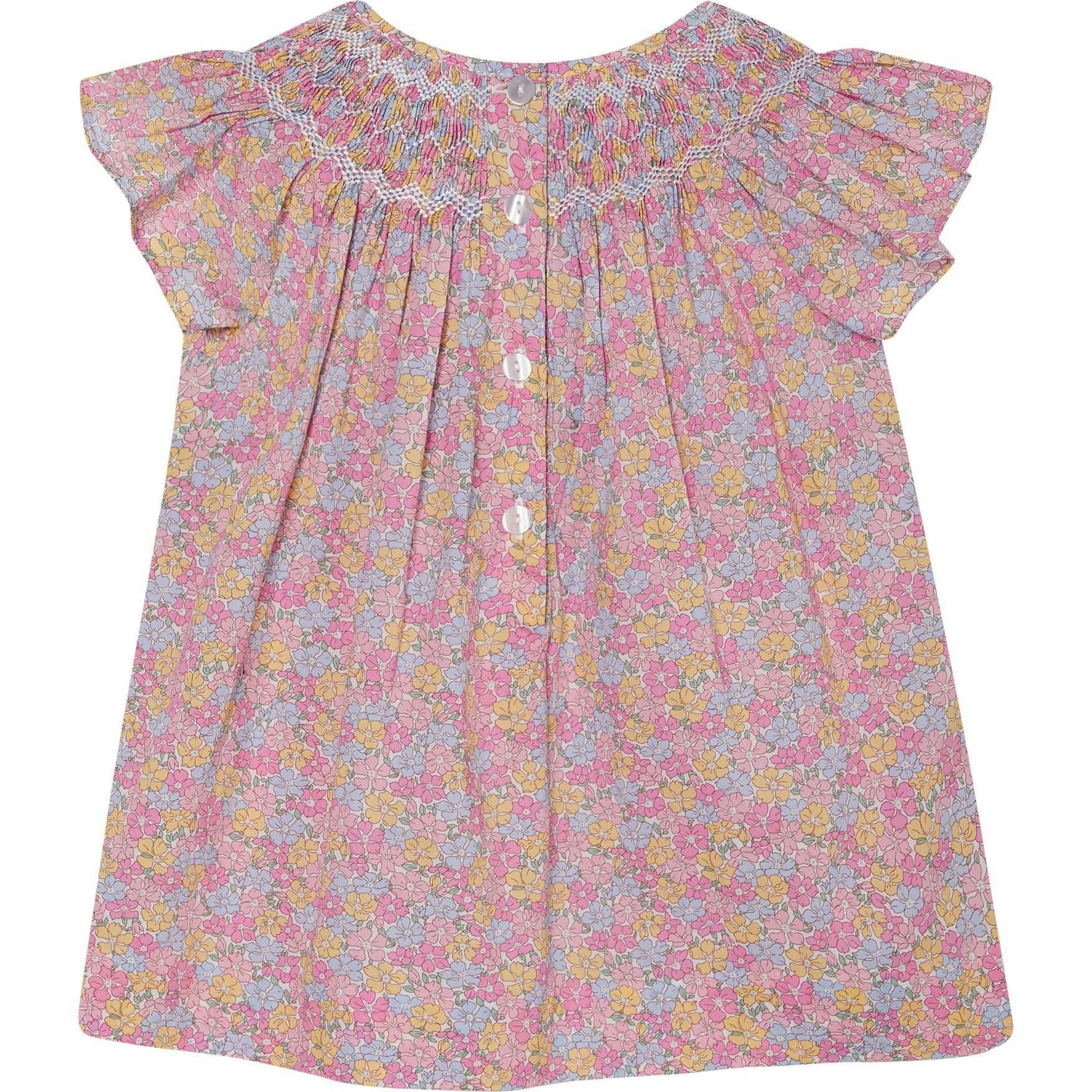 Made With Liberty Fabric Smocked Girls Blouse Isabella