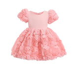 Pink Bow Rosette Dress
