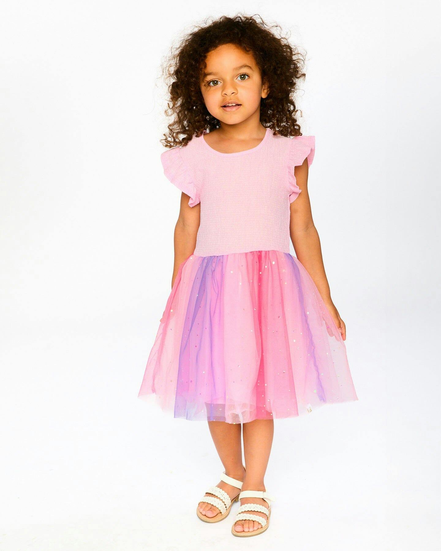 Bi-Material Mesh Dress
