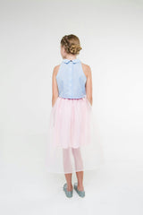 Louise (carnation pink gingham and skirt)