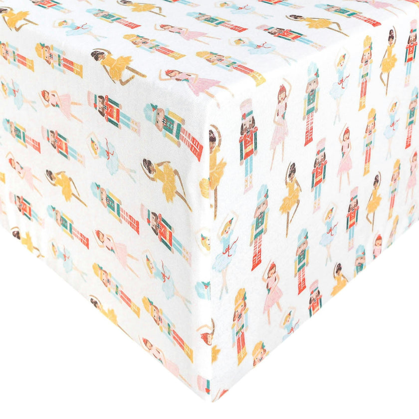 Premium Knit Fitted Crib Sheet - Juliet
