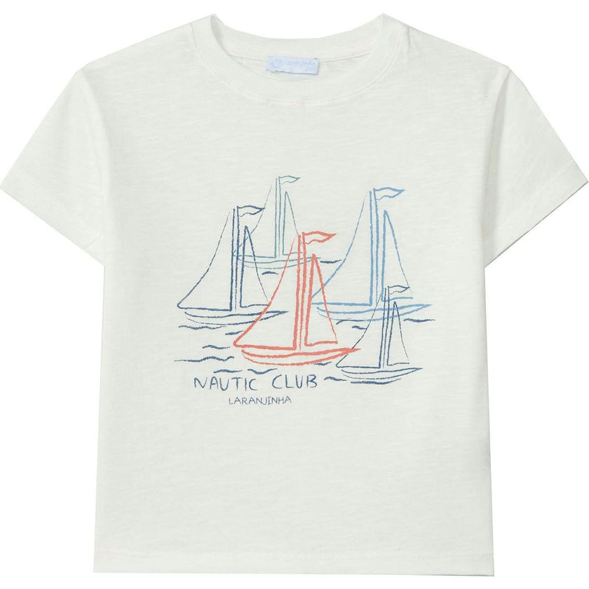 LARANJINHA Sailing Day T-Shirt - Off-White