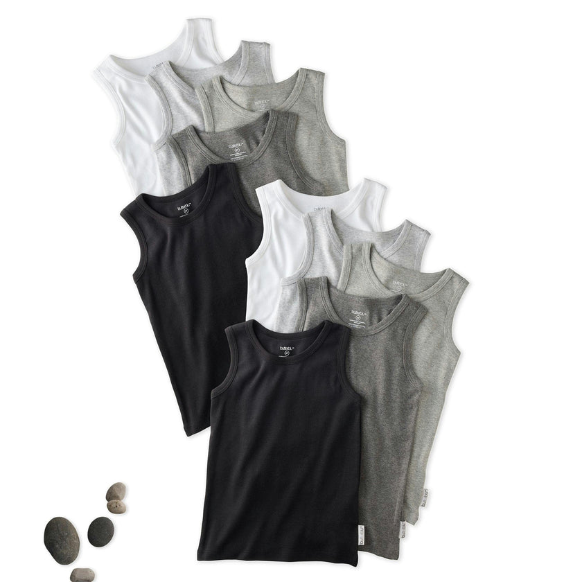 MALONE 10-Pack Toddler Tank Top Undershirts
