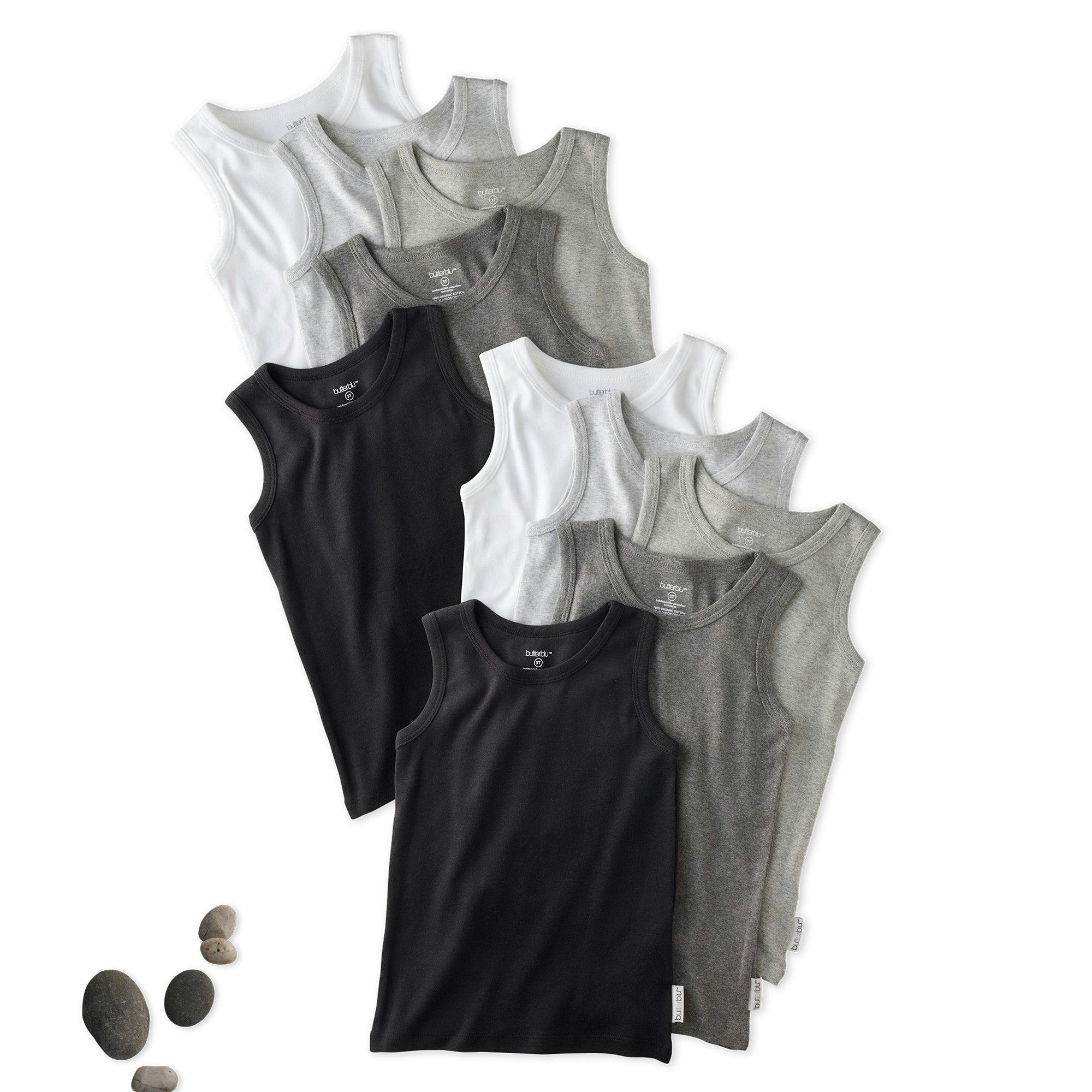 MALONE 10-Pack Toddler Tank Top Undershirts