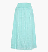 The Delphine Nap Skirt - Teal Poppy Half Drop