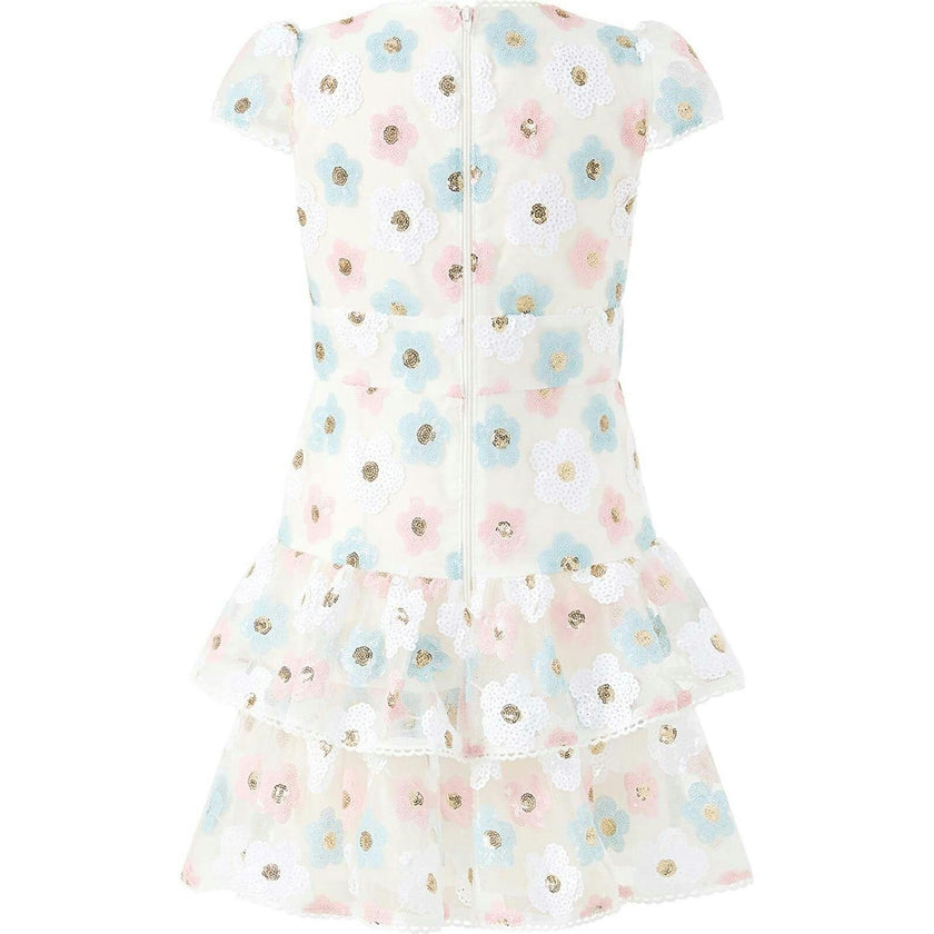 Gabrielle Frill Sequin Mini Dress
